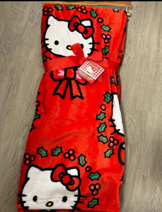 Hello Kitty Red Throw