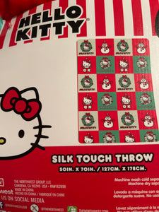 Hello Kitty Christmas Blanket  TWIN